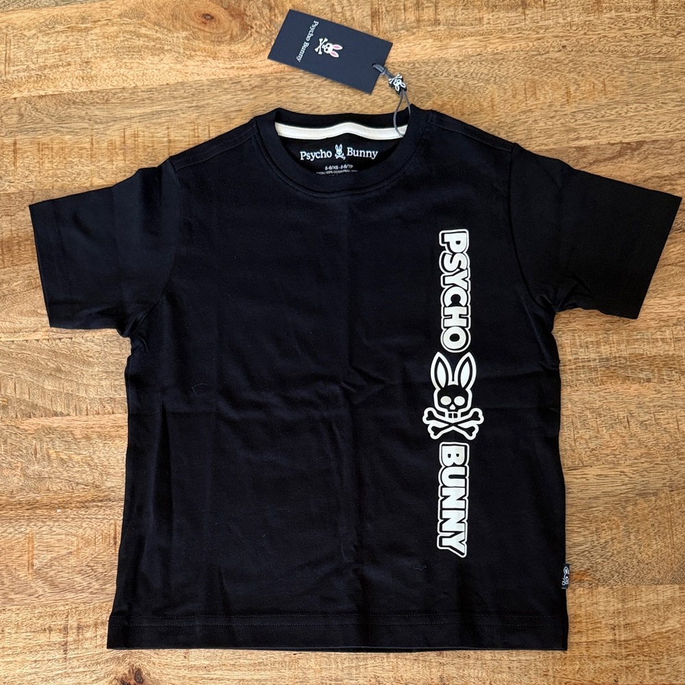 Psycho Bunny Kids Black Tee